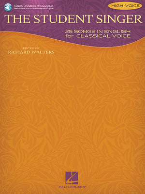 The Student Singer: 25 Songs in English for Classical Voice Book/Online Audio