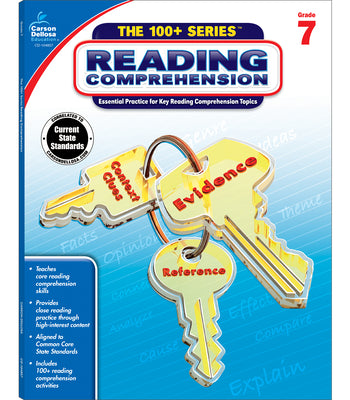 Grade 7 Reading Comprehension WorkbookLiterature, Novels, Poetry, Science and Newspaper Articles, Autobiographies With Reading Assessment Practice, ELA for Homeschool or Classroom (64 pgs)