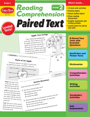 Evan-Moor Reading Comprehension: Paired Text grade 2, Homeschooling and Classroom Resource Workbook, Close Reading, Improve Reading Skills, Nonfiction ... (Reading Comprehension: Reading Paired Text)