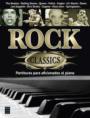 Rock classics: Partituras para aficionados al piano con acordes (Spanish Edition)